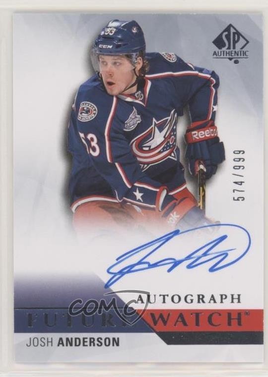 2015-16 SP Authentic Future Watch Auto 574/999 Josh Anderson #228 Auto 10pk