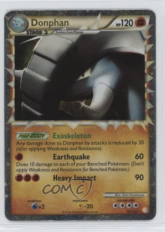 Donphan Pokémon HeartGold & SoulSilver #107 2010