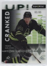 2022-23 Upper Deck Synergy Cranked Up Green 3/65 Fredrik Karlstrom #CU-FK u2v
