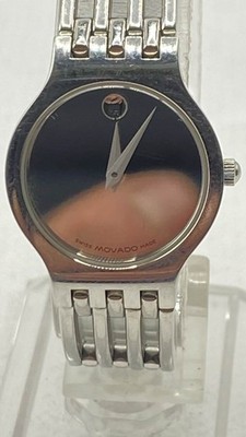 Movado Esperanza Classic Stainless Steel Watch with Mirror Dial 84