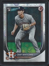 2025 Bowman Shay Whitcomb Rookie Retro Logo Foil SSP Houston Astros #47 RC