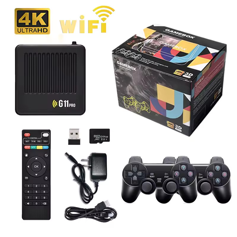 64/128/256GB Wireless Retro Gaming Home Video Game Emulator Dual System Console