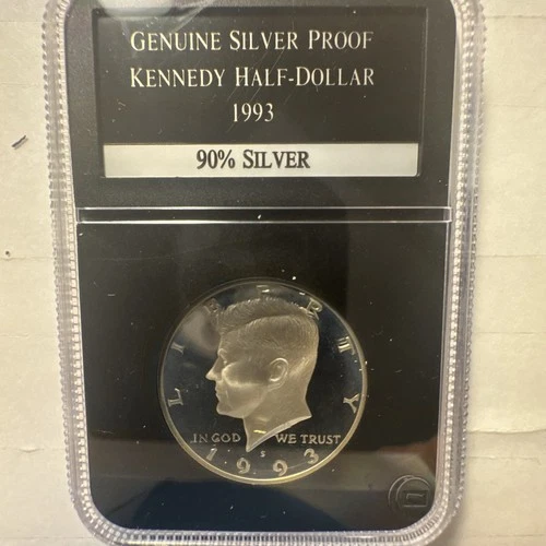 1993S  Silver  Kennedy Proof Half Dollar PCS Stamps and Coins Certified