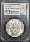 1885-O Morgan Dollar NGC BU+! - BAG FRAGMENT! - Old Glory C&C Weekly 1c Auction!