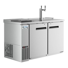 Stainless Steel Kegerator / Beer Dispenser w/ Double Tap Tower  Club Top - 2 