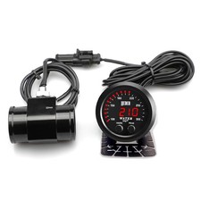 Universal 52mm Water 32MM Black Joint Pipe Red Water Temperature Gauge