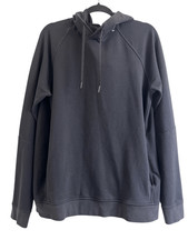 Lululemon Smooth Spacer Classic-Fit Black Sz Large Pullover Hoodie