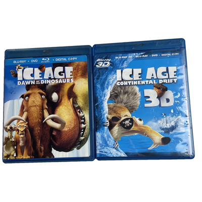 Ice Age Blu Ray  Dawn Of The Dinosaurs Continental Drift 3D Digital Copy