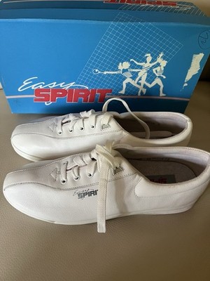 VTG 80s Easy Spirit A.P.1 White Leather Walking Shoes Women's 10 N Narrow 2A NOS