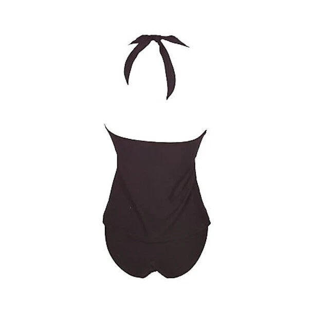 Figuras It! Tankini HIP HIDER estampa de zebra tendências de natação Halter PRETO tamanho 16 LEIA - Imagem 2 de 2