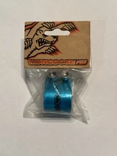 NOS 1” Mongoose Pro Double 25.4 Seat Post Clamp Blue Anodized OLD SCHOOL BMX Gt