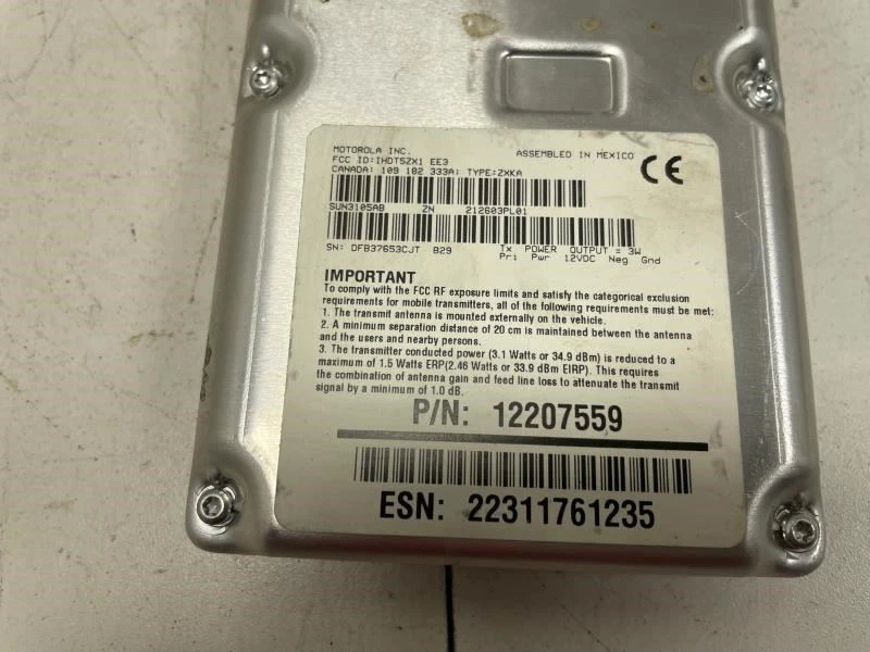 2002 CHEVROLET SUBURBAN 1500 COMMUNICATION CONTROL MODULE ON STAR OEM+ - Image 3 of 4