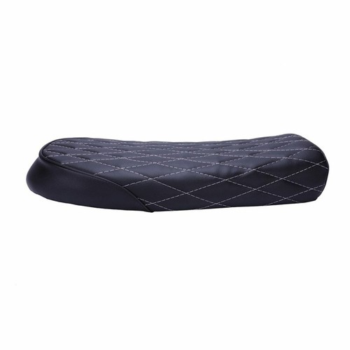 Universal Diamond Cafe Racer Vintage Scrambler Seat Honda CB - Black - Picture 3 of 5