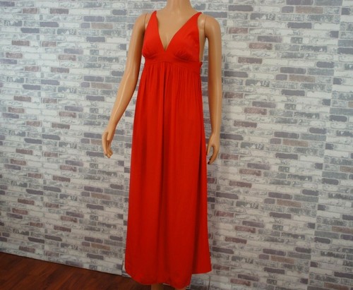 RAMY BROOK NY ELEGANTES DAMEN FEST MAXI KLEID ORANGE ROT S NP 395 USD - Bild 3 von 10