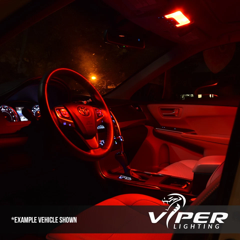 Kit de equipamiento de luces LED interiores rojas Ford Taurus 2010-2018 + luces de licencia Foto 4 de 4
