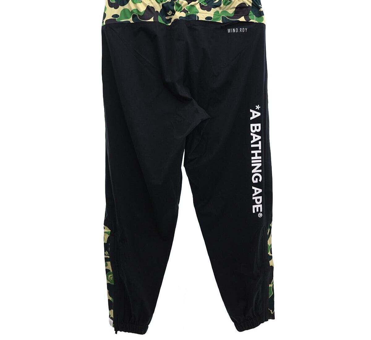 サイズ：L ADIDAS GOLF アディダスゴルフ ×A BATHING APE WIND.RDY IQ3681 ソフトシェル ジョガーパンツ カモフラ柄 ブラック系 [240101442877] ゴルフウェア メンズ ストスト adidas x A Bathing Ape Golf Wind.Rdy Pants 'Black Green Camo