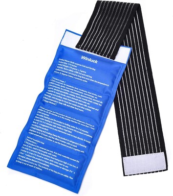 Soft Gel Ice Packs for Injuries Reusable with Extra Comfy Adjustable Cold Pack