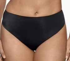 MIRACLESUIT Wonderful Edge Black Shaping Waistline Thong Panty Womens S L XL 2XL