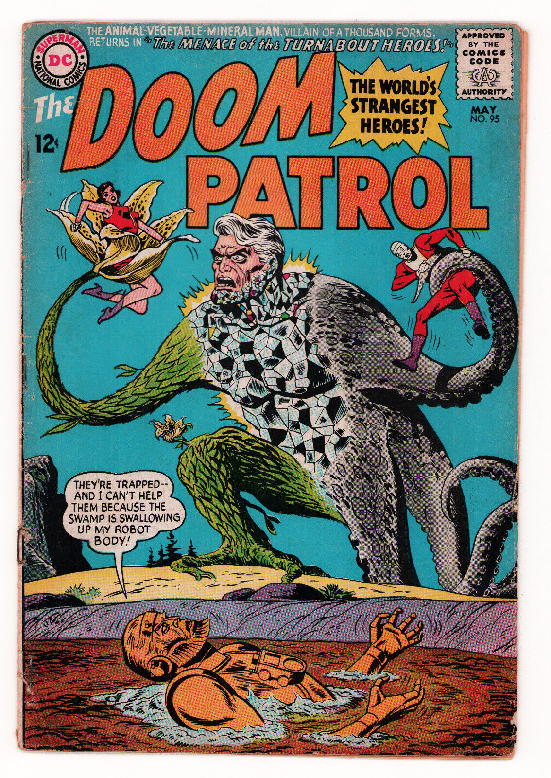Doom Patrol #95 ARNOLD DRAKE, BRUNO PREMIANI, Silver Age DC 1965 GOOD