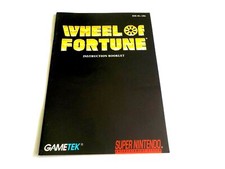 Super Nintendo System SNES Wheel Of Fortune Manual Only