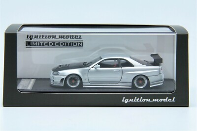 ミニカー ignition model Nissan Skyline GT-R Nismo Ignition Model 1:64 Nissan Skyline GT-R (R34) R-Tune NISMO Silver
