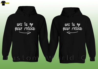 Couple Hoodie She Is My Best Friend Bff With Arrows Best Friend Sweater Hoodie Ebay