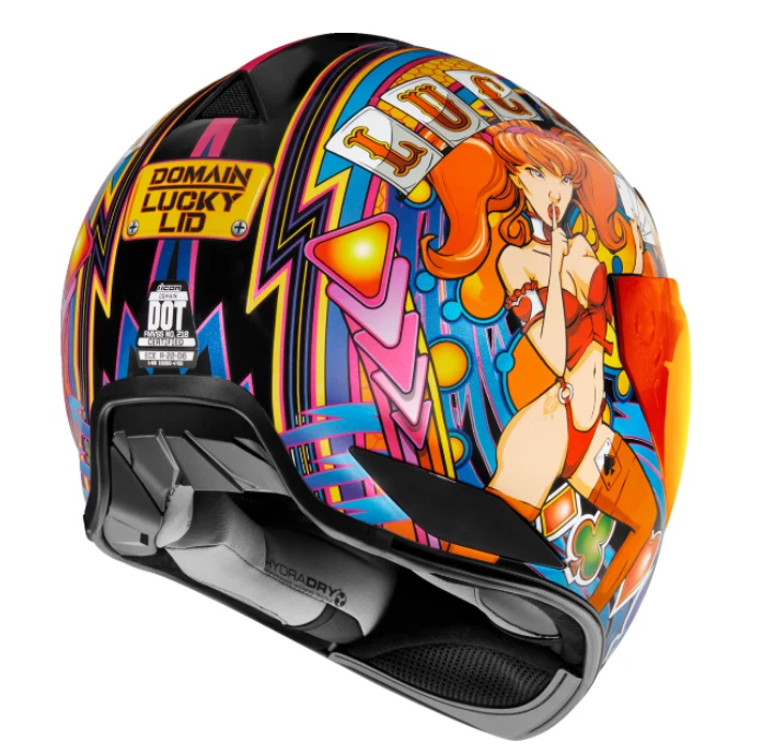 Casco de motocicleta Icon Domain Lucky Lid 4 - Todos los tamaños Foto 4 de 4