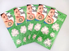 Mello Smello Body Crystals/Stickers St. Patrick's Day Clover Green NEW Lot of 5