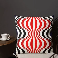 VERNER PANTON - 18" x 18"Premium Pillow Home Decor Op Art