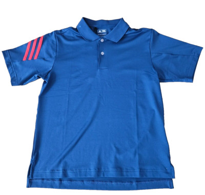 adidas Golf Junior Boys Jungen Polo Puremotion, blau, Gr. 140, Alter ca.10J