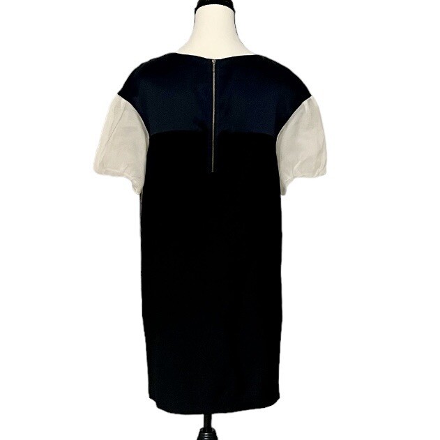 3.1 Phillip Lim Sheath Shift Dress Wool Silk Balloon Sleeves Pockets Academia 4 View 6