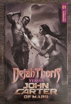 DEJAH THORIS VS JOHN CARTER OF MARS #1 CVR K  1:50 PARILLO B+W VARIANT 