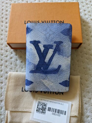 NWT Louis Vuitton Blue Watercolor Abloh Pocket Organizer SOLD OUT M80455 - Picture 1 of 4