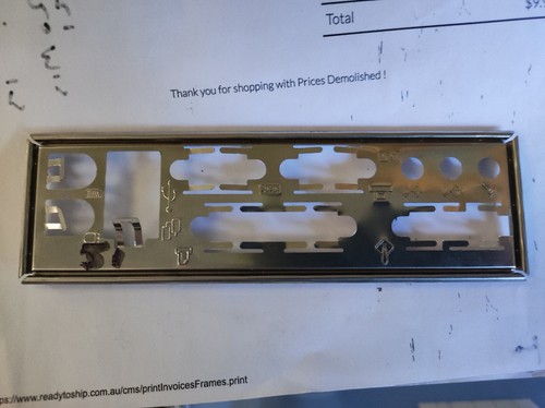 I/O plates for computer motherboards pre 2004 # 51 | eBay