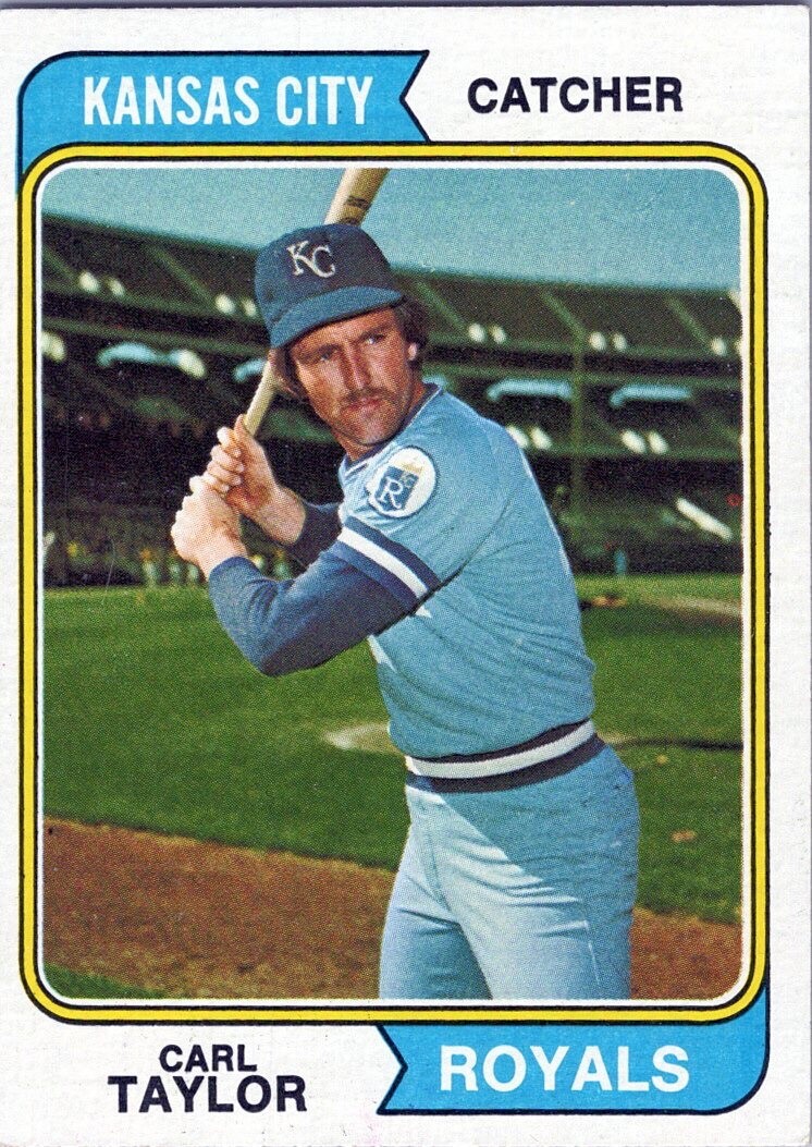 1974 Topps #627 Carl Taylor Kansas City Royals EX-MT