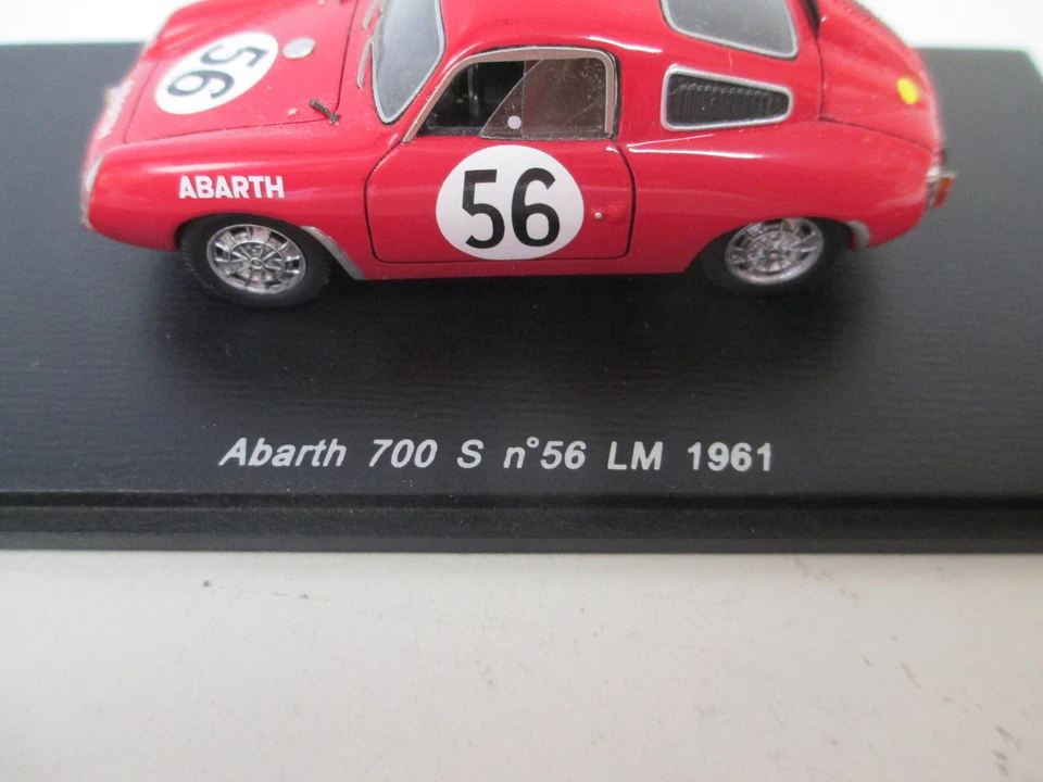 ABARTH 700 S LM LEMANS 1961 SALA RIGAMONTI N° 56 par SPARK Résine S1337 au 1/43 - Photo 4/4
