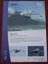 2000'S DOCUMENT UAC BERIEV AIRCRAFT BE-112 MULTIPURPOSE AMPHIBIOUS AIRCRAFT