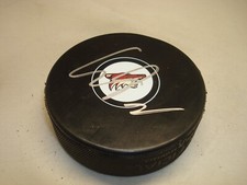 Christian Dvorak Signed Arizona Coyotes Hockey Puck Autographed 1B