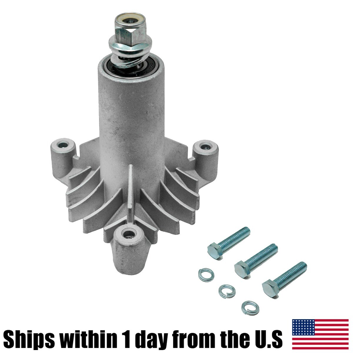 130794 Deck Spindle/Mandrel 3-Hole Replacmnt: 36"/38"/42" Poulan Pro/AYP/HUSQV E - Foto 2