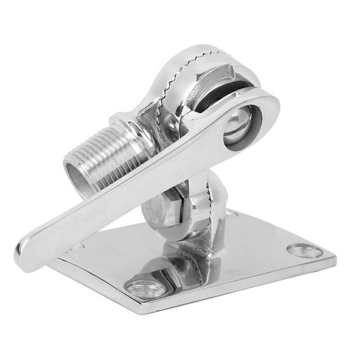 Einstellbare Montage Basis Marine Antenne Montieren 38mm/1,50 in 316 Edelst P4R7 - Zdjęcie 2 z 10