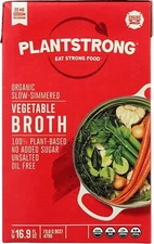 Plantstrong Organic Slow Simmered Vegetable Broth - Vegan - 16.9 fl oz