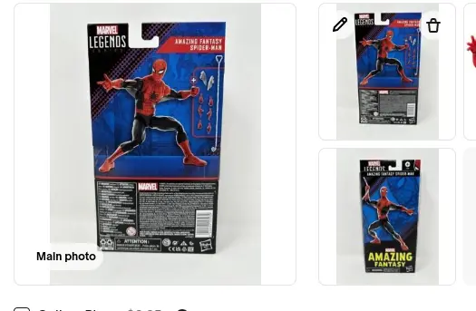 Spider-Man Marvel Legends 60th Anniversary Amazing Fantasy Spider-Man  6-inch Action Figure