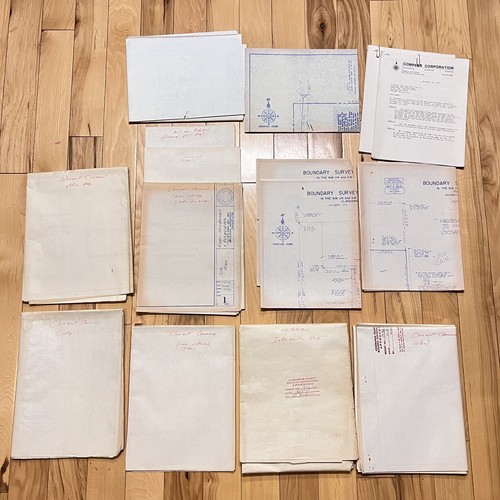 Diverse Baupläne Wohngrundstück Kanal Lageplan Architekt Straßenverbesserung - Bild 1 von 11