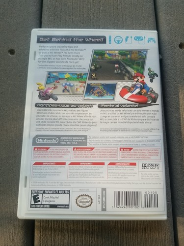 Mario Kart Wii (Nintendo Wii, 2008) Replacement CASE AND MANUAL ONLY NO GAME - Picture 4 of 4