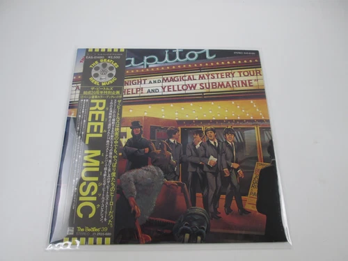 BEATLES REEL MUSIC EMI/ODEON EAS-81480 with OBI Japan LP Vinyl