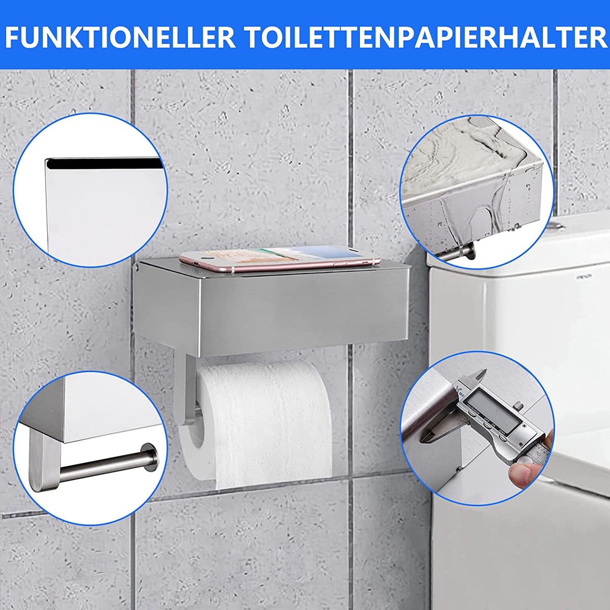 Porte-rouleaux De Papier Toilette étendus – Durable Et élégant
