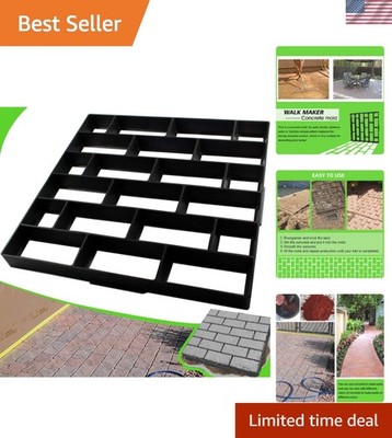 Reusable 19.7''x19.7'' Concrete Molds for Stunning Patio and Garden Paths