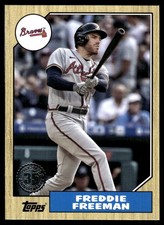 Freddie Freeman 2022 Topps #T87-53 Braves Insert ? SEE SCAN! FREE SHIPPING