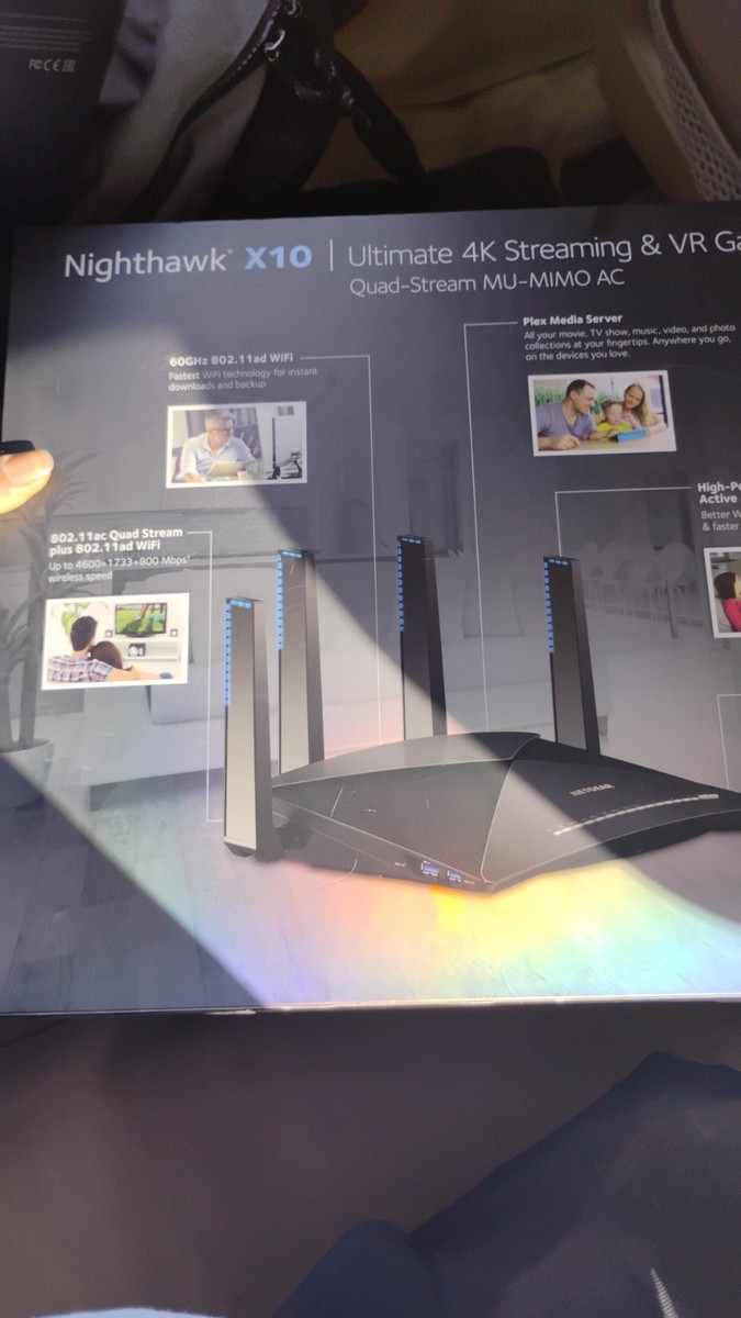 NETGEAR Nighthawk R9000 X10 AD7200 Smart WiFi Router Quad Stream