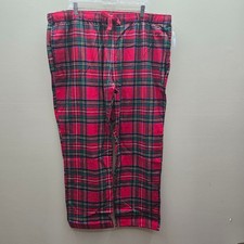 Old Navy NWT Tartan Plaid Mid-Rise Flannel Pajama Pants Festive Red Green XXL